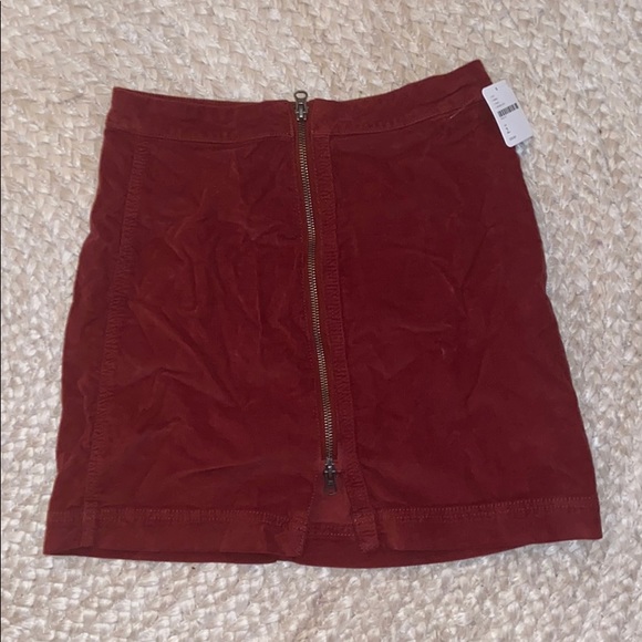 Free People Dresses & Skirts - NWT Red corduroy mini skirt